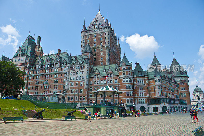 魁北克市和Chateau Frontenac酒店，加拿大